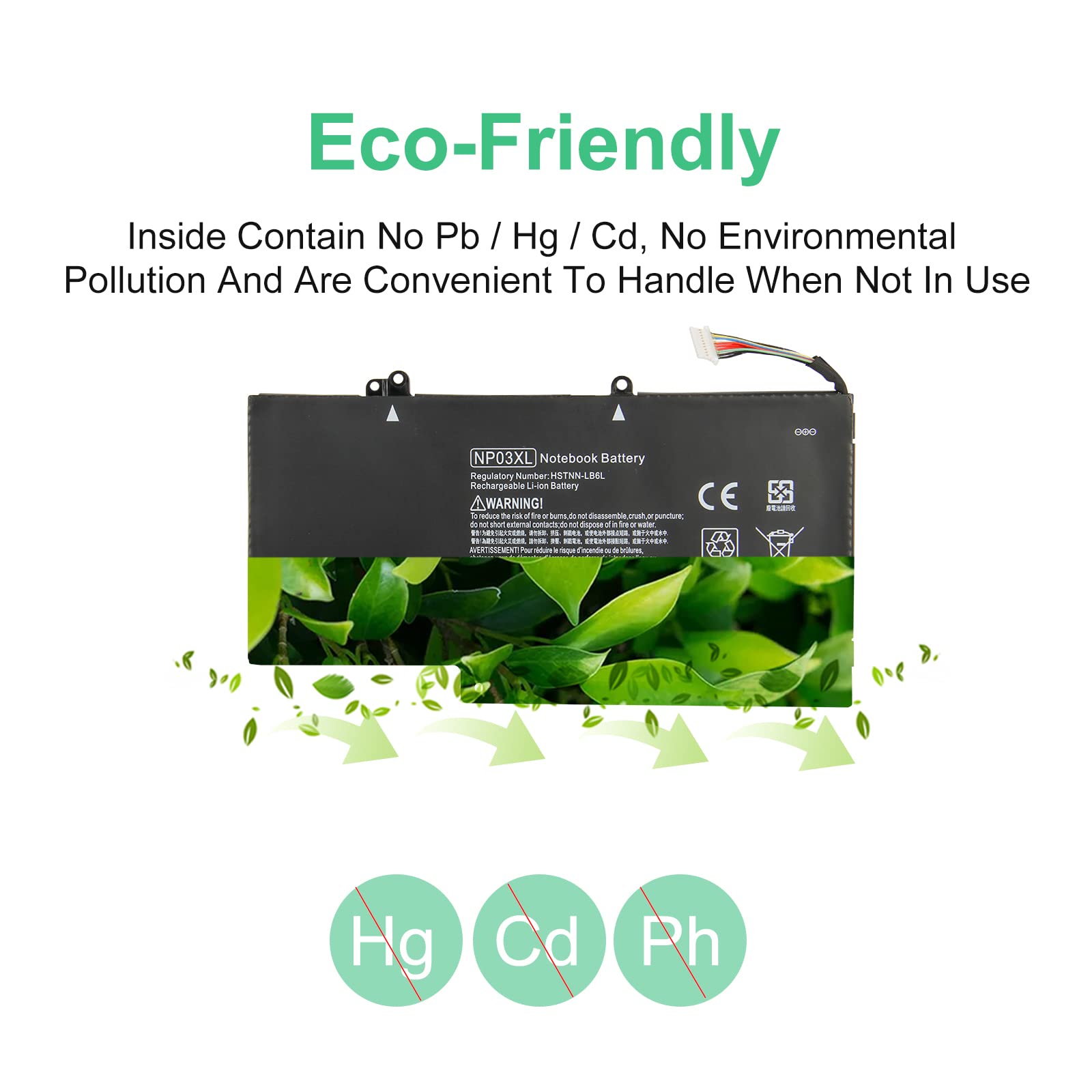 Laptop Battery Np03xl Para Sa HP Pavilion X360 13-A010dx Tpn-Q146 Tpn