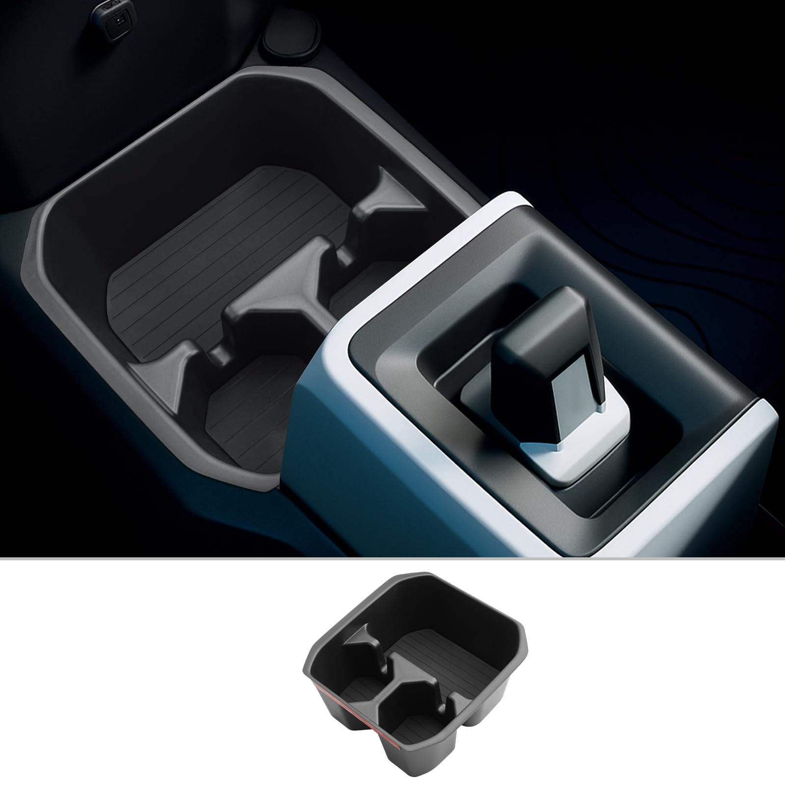 CDEFG Kompatibel mit Dacia Spring Electric EV 2025 Facelift Mittelkonsole Organizer Aufbewahrungsbox Aufbewahrung Auto Center Console Getränkehalter Spring 2025 Zubehör