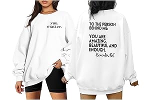 Oversized Sweatshirt Championing Positivity: A Statement of Mental Well-being