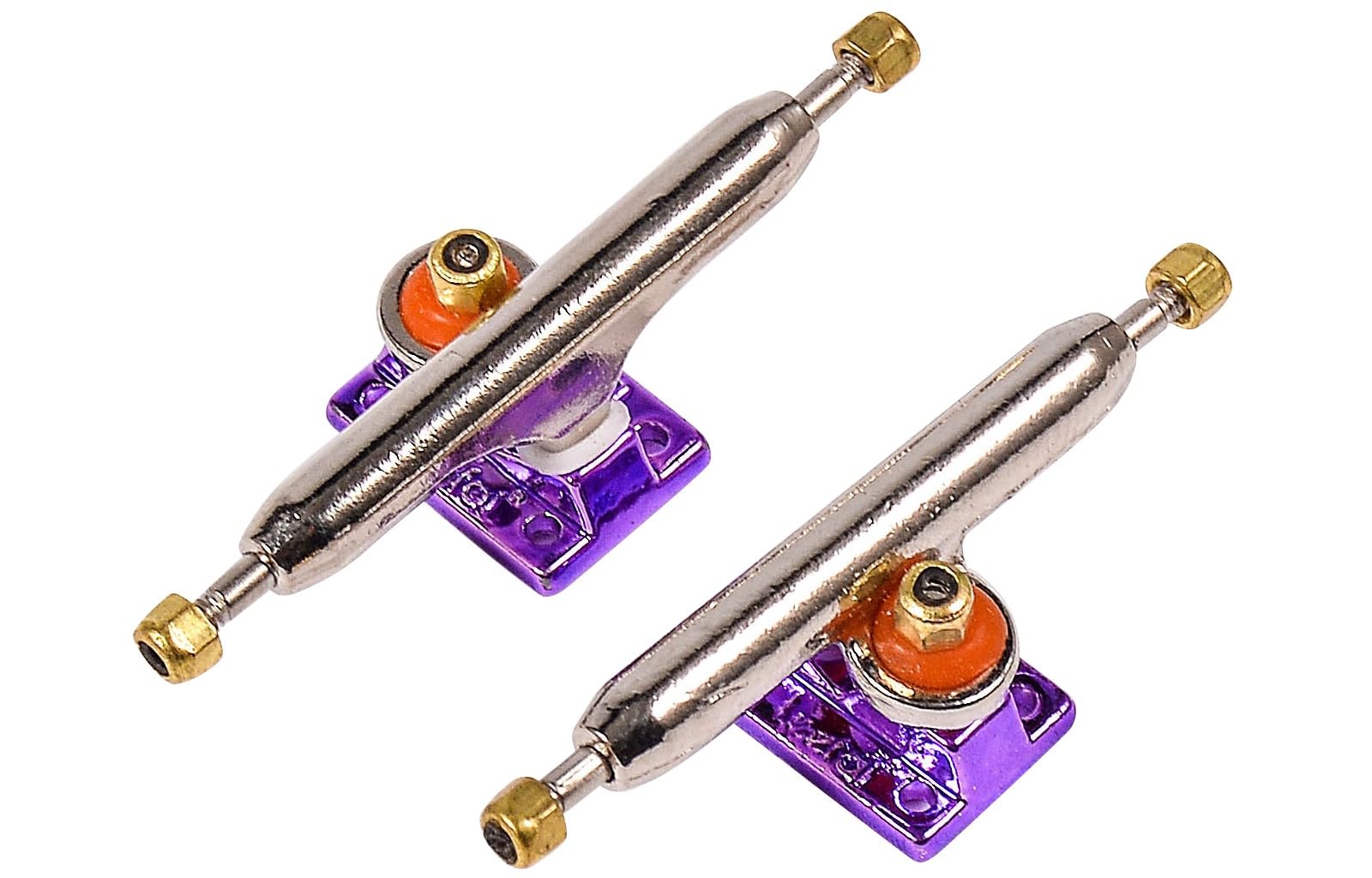 RACOFSB Fingerboard Trucks with Upgraded Urethane Bushings and Pivot Cup,34mm 32mm Width,Normal Kingpin (Purple, 34mm)