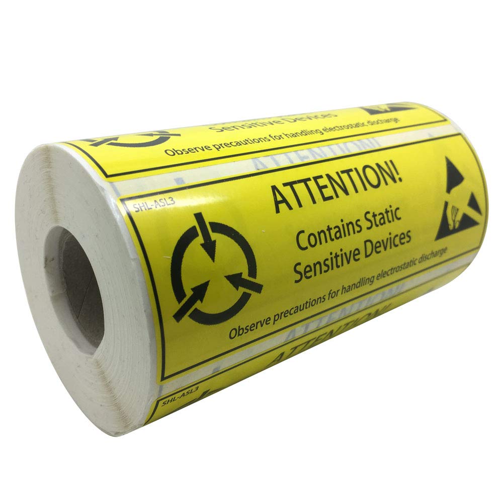 SHL500 x Brand 120mm x 40mm antistatic synthetic thermal printed labels
