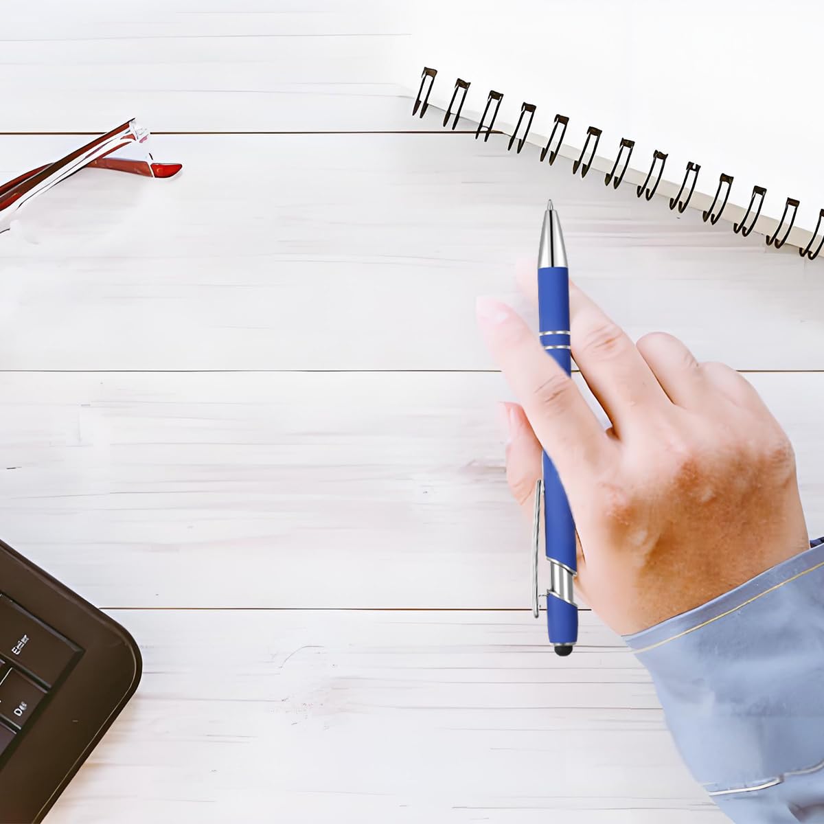 Zoonnis 12 Stylos U00e0 Bille Personnalisu00e9s Avec Pointe Stylet Pour Les