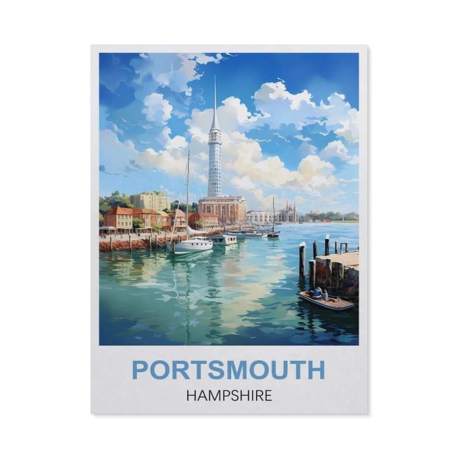 Metal Signs，Portsmouth Hampshire(30x40cm）