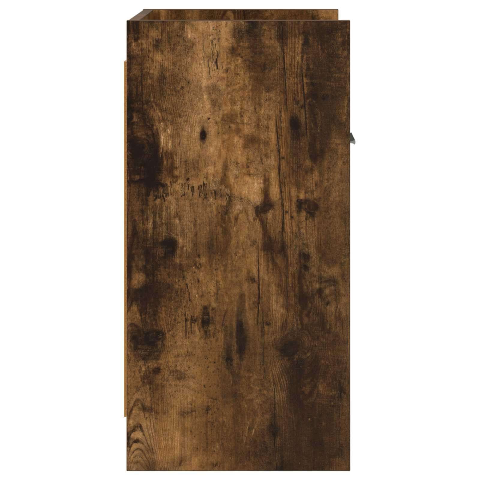 Stoliki nocne, 2 sztuki, wędzony dąb, materiał drewnopochodny, 40 x 30 x 60 cm, szafka nocna z szufladą, półką i regałem, nowoczesne do sypialni, łóżka, salonu, korytarza