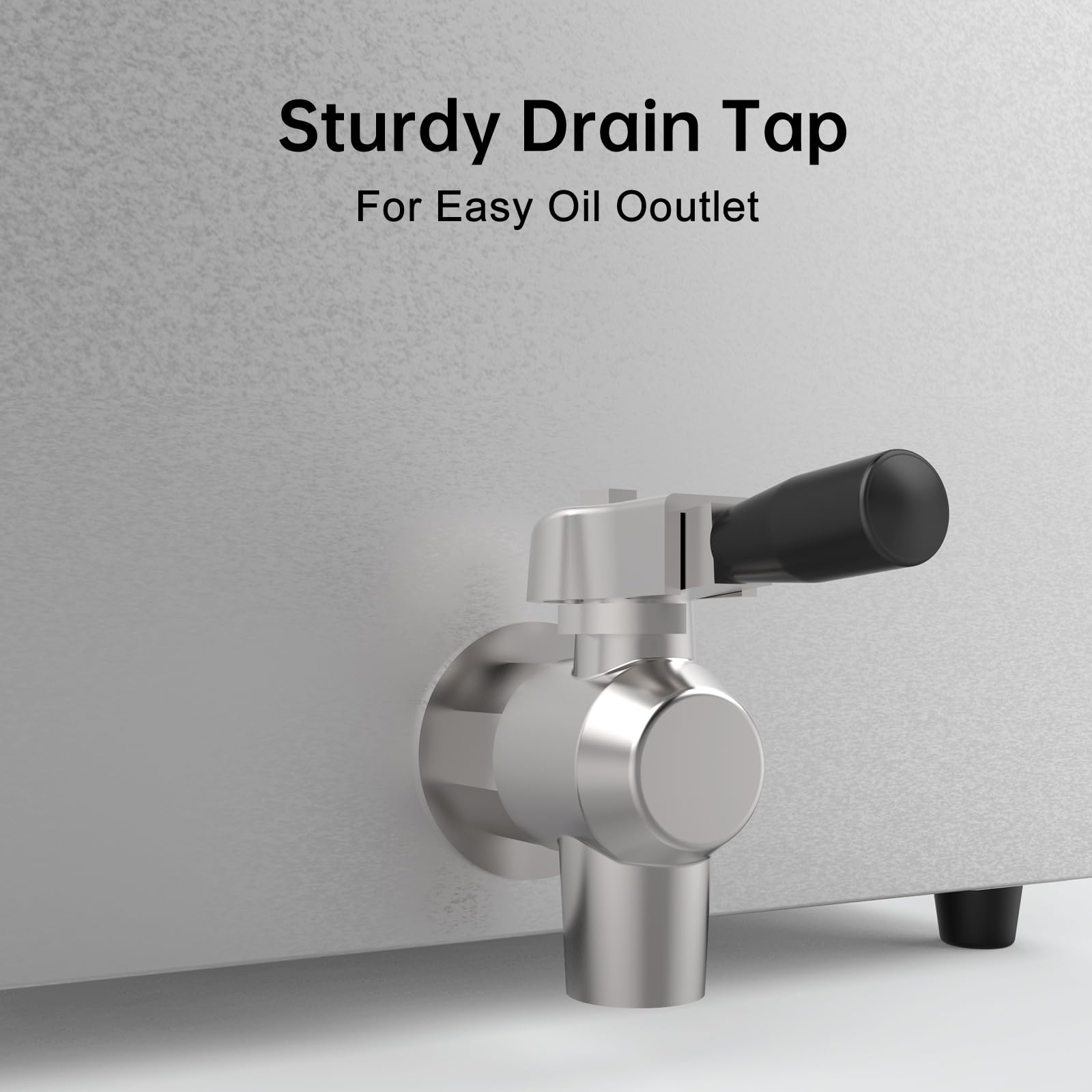 Valgus Friggitrice Professionale Elettrica a due vasche 3300W 26L Friggitrice elettrica da banco in acciaio inox di grande capacità con cestello e coperchio, sistema di drenaggio