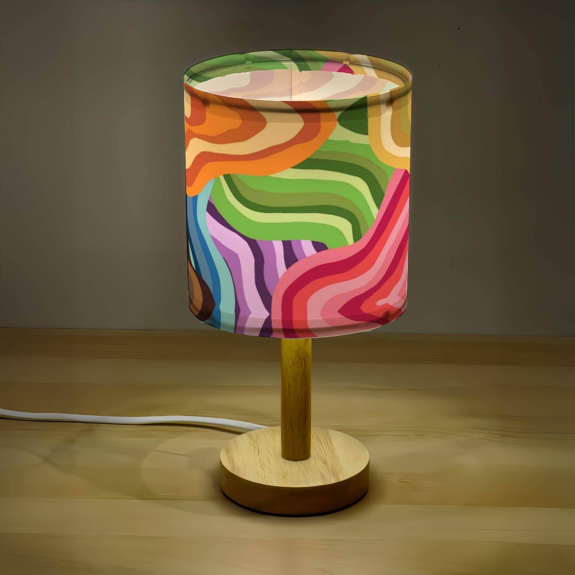 Bellaluma Lampada da comodino Lampada da comodino Candeeiro Mesa de Cabeceira Lampade da comodino Lampada da camera Lampada da tavolo (River Of Color, 1 unità)