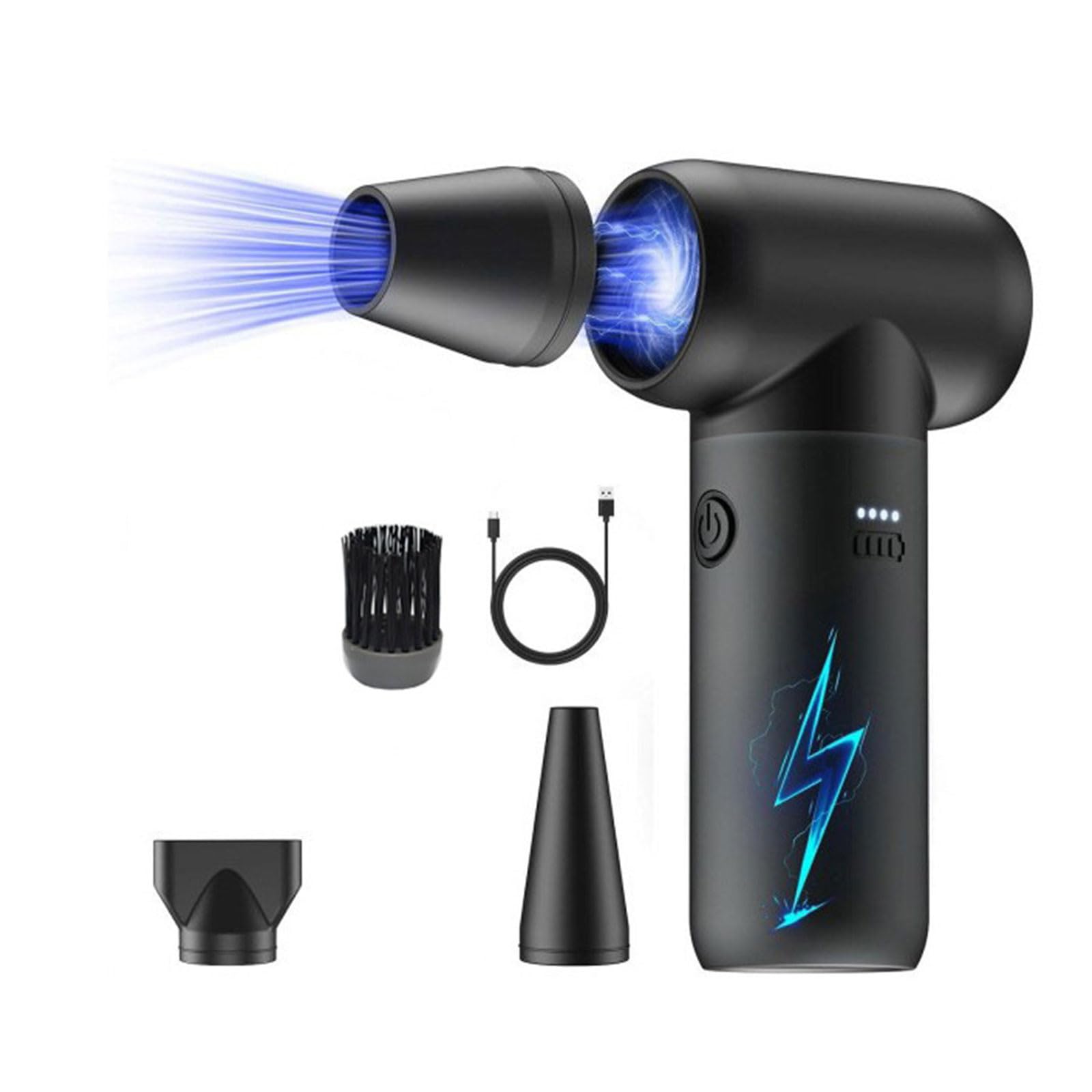 Kalttoy Handheld Electric Air Blower Multipurpose 33000Rpm Cordless Rechargeable Cleaner Dryer For Dusting Cleaning Tasks Car Remover