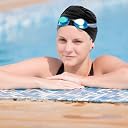 PICK A HAT Swim Caps for Women Swimming,Colorful Printed Swimming Cap for Long Hair Large Nylon Cloth Not Waterproof Pleated Elastic Bathing Caps for Thick Curly Hair(1-Bright Black) gallery image