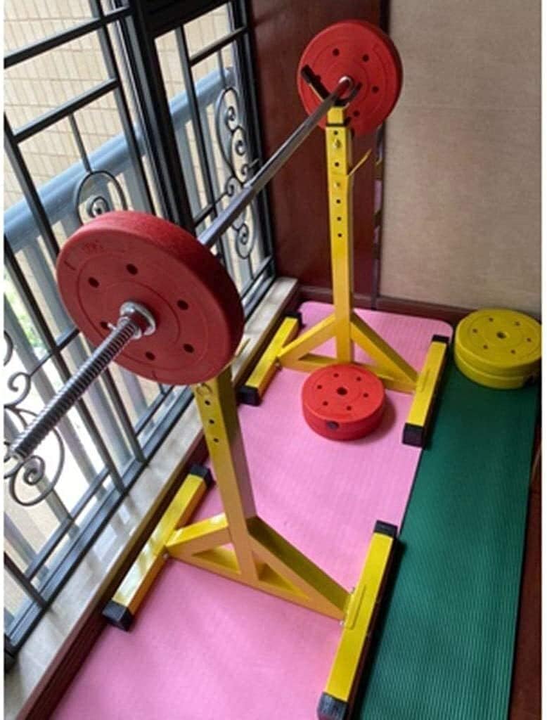 Adjustable Squat Rack Weight Lifting Bench Press Pull-Up Bars Multifunctional shelf Home indoor gym Strength training rack Squat rack Bench press Men's fitness barbell rack Only sell shelves Adju