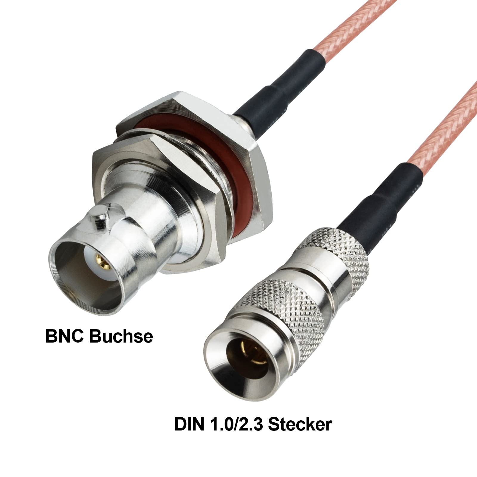 SZRMCC DIN1.0/2.3 Maschio A BNC Femmina RG179 75ohm HD SDI Cavo Coassiale Per Videocamera 4K Monitor Registratori (60cm - Foto 8