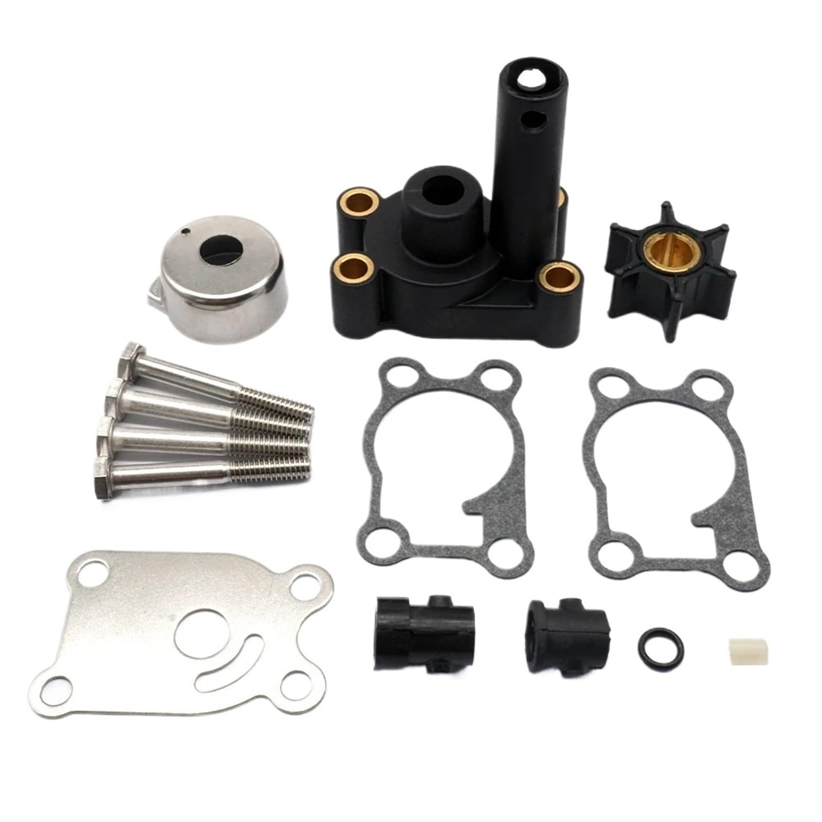 Kit girante pompa acqua con alloggiamento for Johnson Evinrude 4 4.5 5 6 7.5 8 HP 1984 1986 2005 fuoribordo 389844 0396644 396644 18-4529