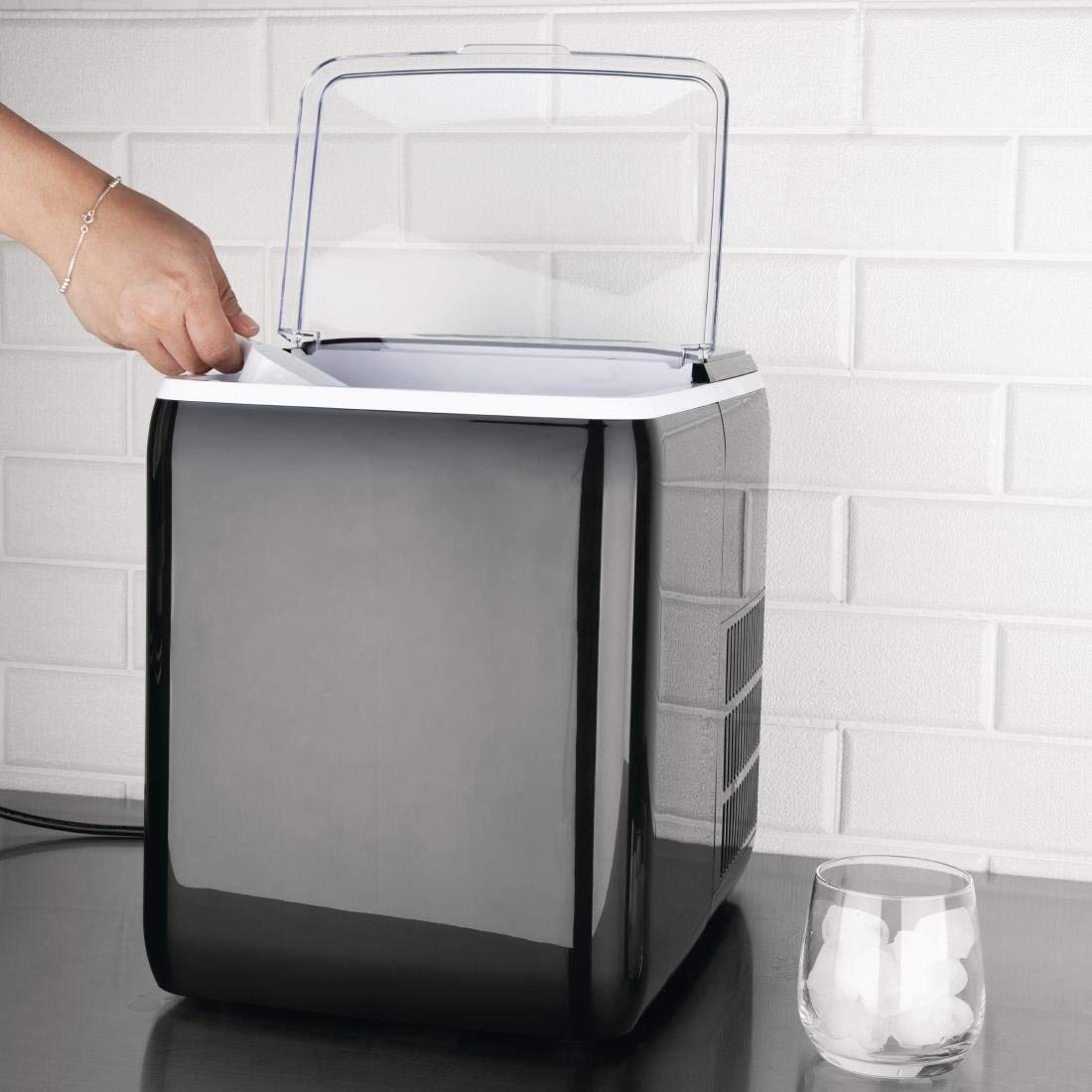 Nisbets Essentials - Máquina de hielo para encimera (20 kg)