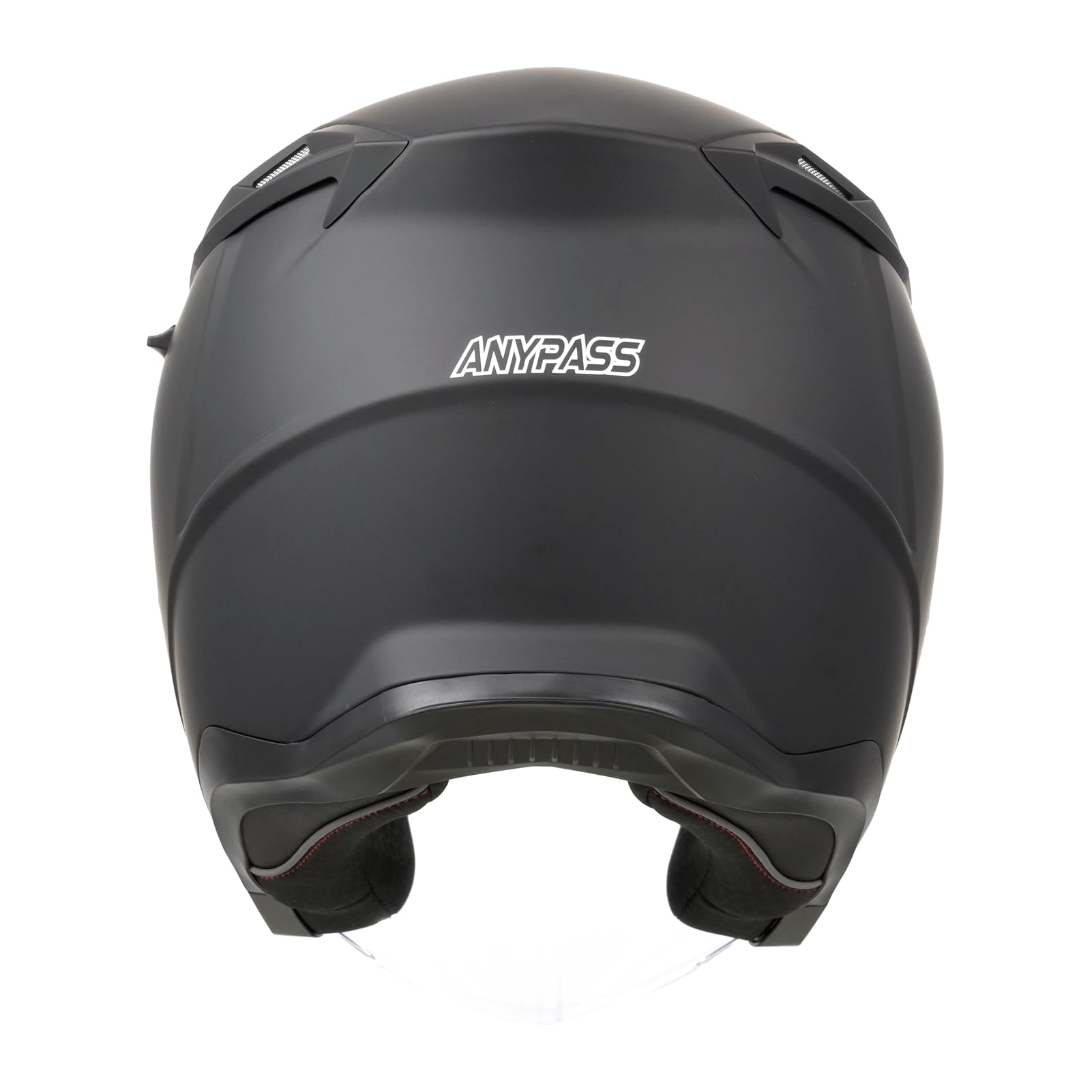 Jethelm mit Visier & Sonnenblende ECE 22.06 - Rollerhelm für Mofa, Herausnehmbares Innenfutter, Modell 836