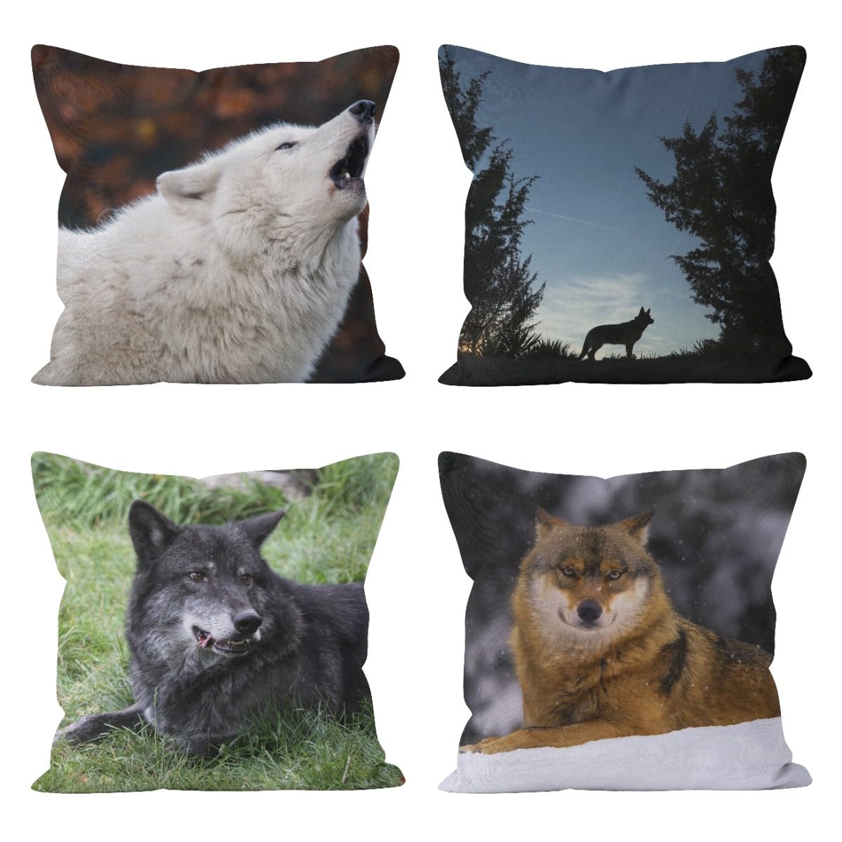 Taie d'oreiller rectangulaire et housses de coussin en tissu lin