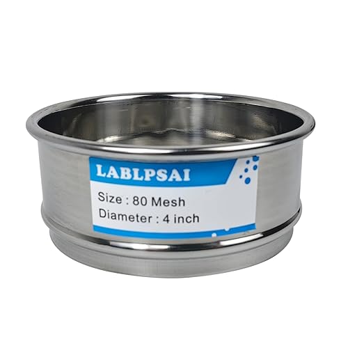 Miniatura 38 de Tamices de Laboratorio de 18 Mallas, Diámetro de 4 Pulgadas, Tela de Alambre de Acero Inoxidable 304, Tamiz de Prueba para Laboratorio Industrial y