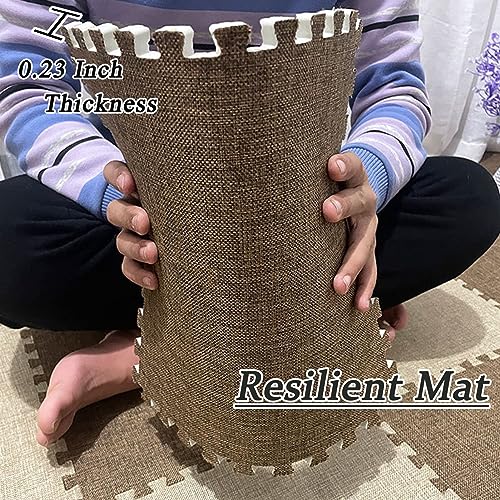Dalles de sol en mousse emboîtables gris clair 30x30 cm pour enfant - 8