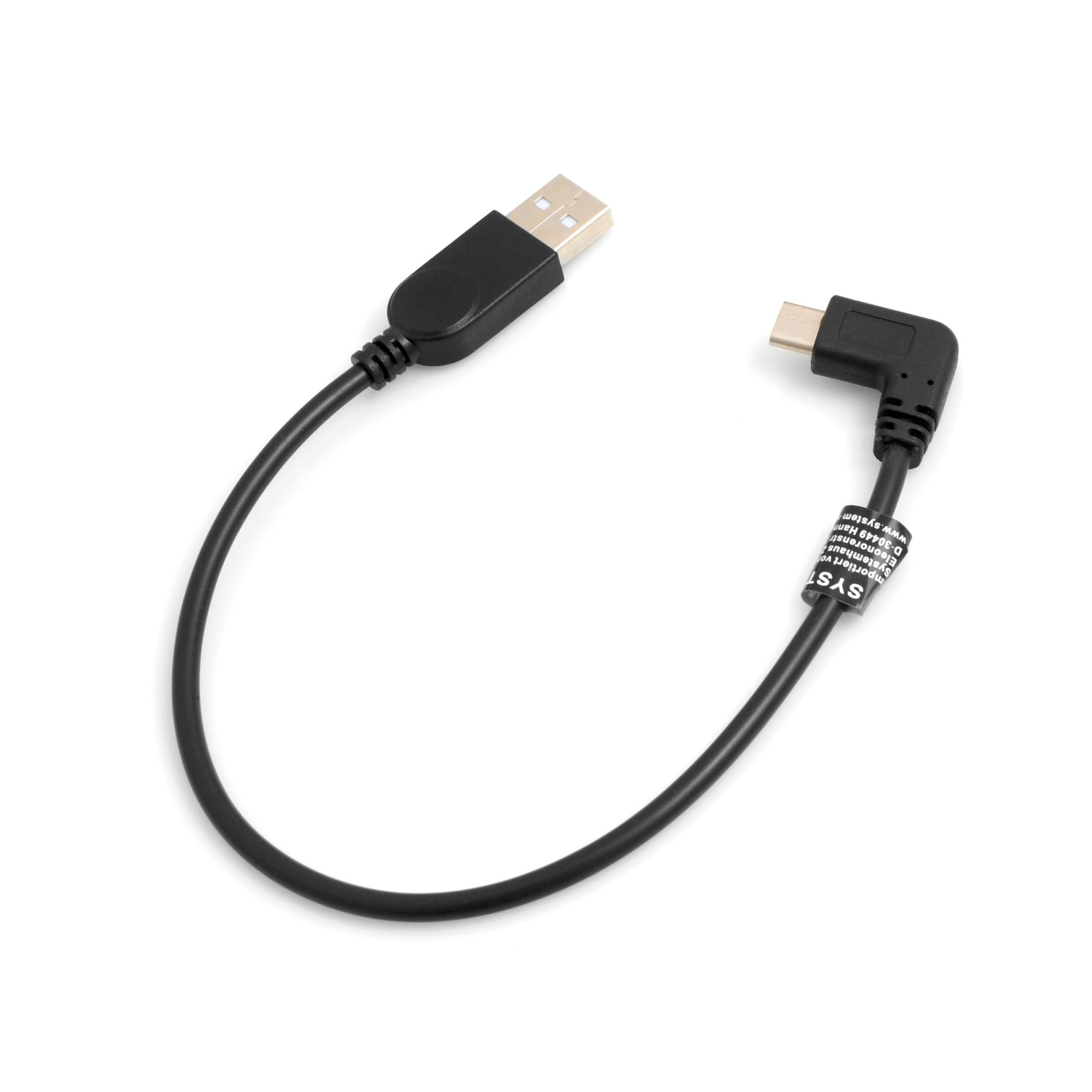 Sistema di S USB 3.1 Type C Maschio ad angolo 90 ° al cavo adattatore USB 2.0 tipo a maschio cavo dati cavo di ricarica 25 cm