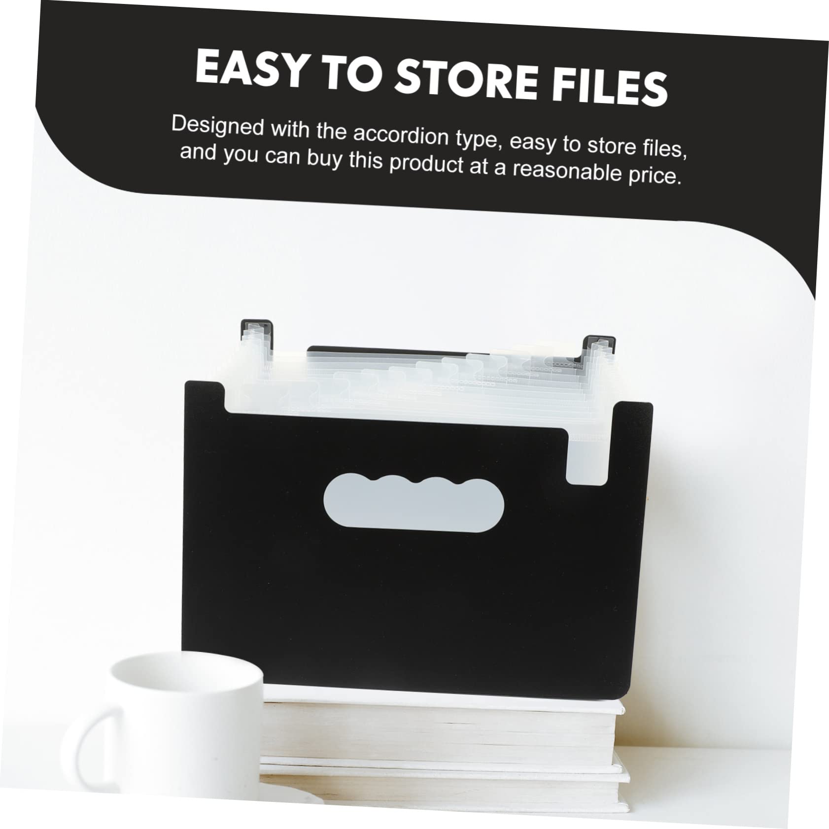 Angoily 7 Piezas Organizador de Recibos y Cupones de Oficina Mini con Carpeta Expandible Multiusos para Facturas y Papelería Accesorio de Oficina Portátil