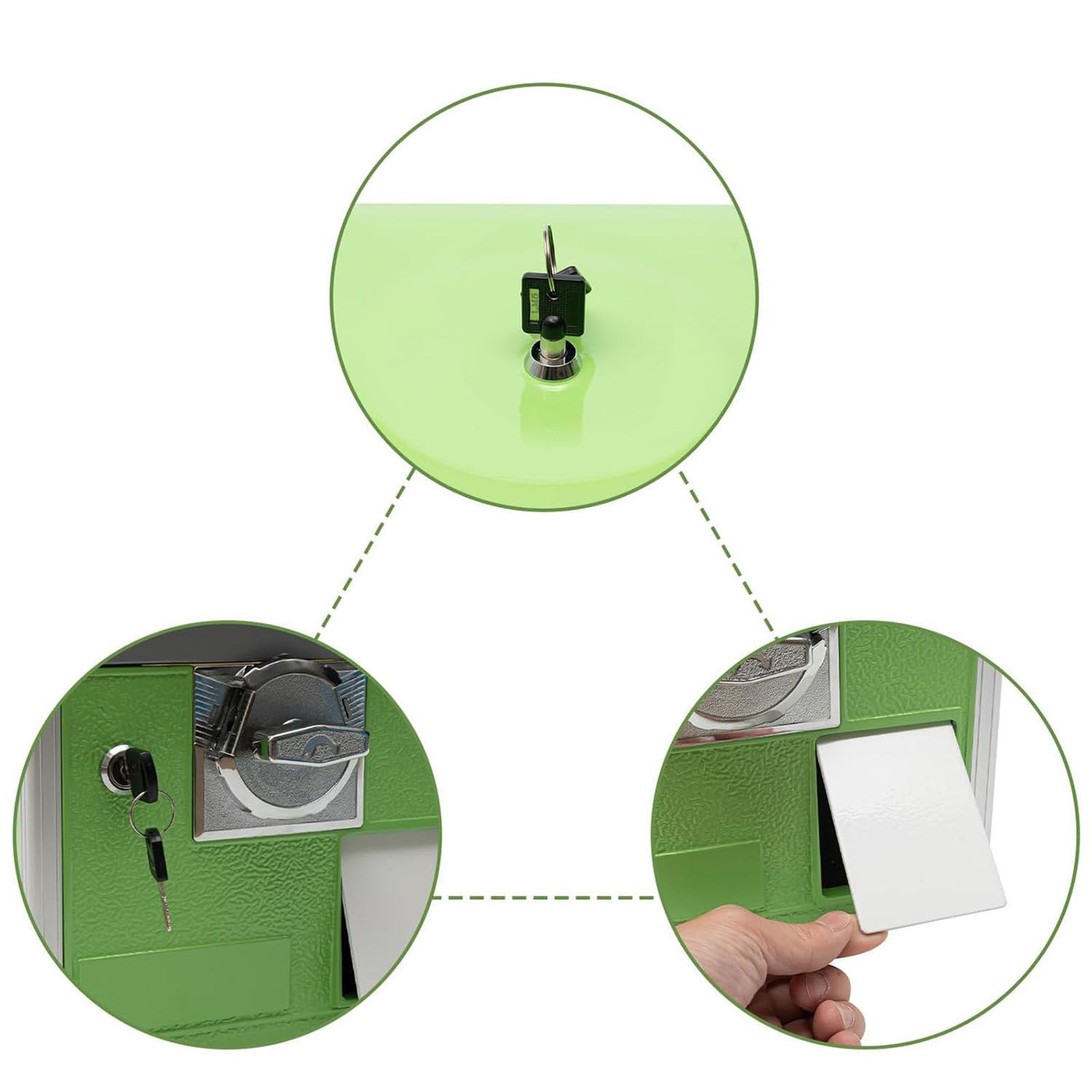 Bonbonautomat, kommerzieller Bonbon-Kaugummiautomat, automatischer Kapselautomat für Einzelhandelsgeschäfte, Hüpfball-Spender für Spieleläden, weiß (Green)