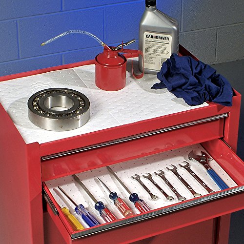 New Pig Oil Mat - Oil-Only Absorbent Mat Pad - 200 Pads Per Bag - 15" X 20" Pad - Absorbs Up To 14 Ounces Per Pad - Mat423 #TOP3