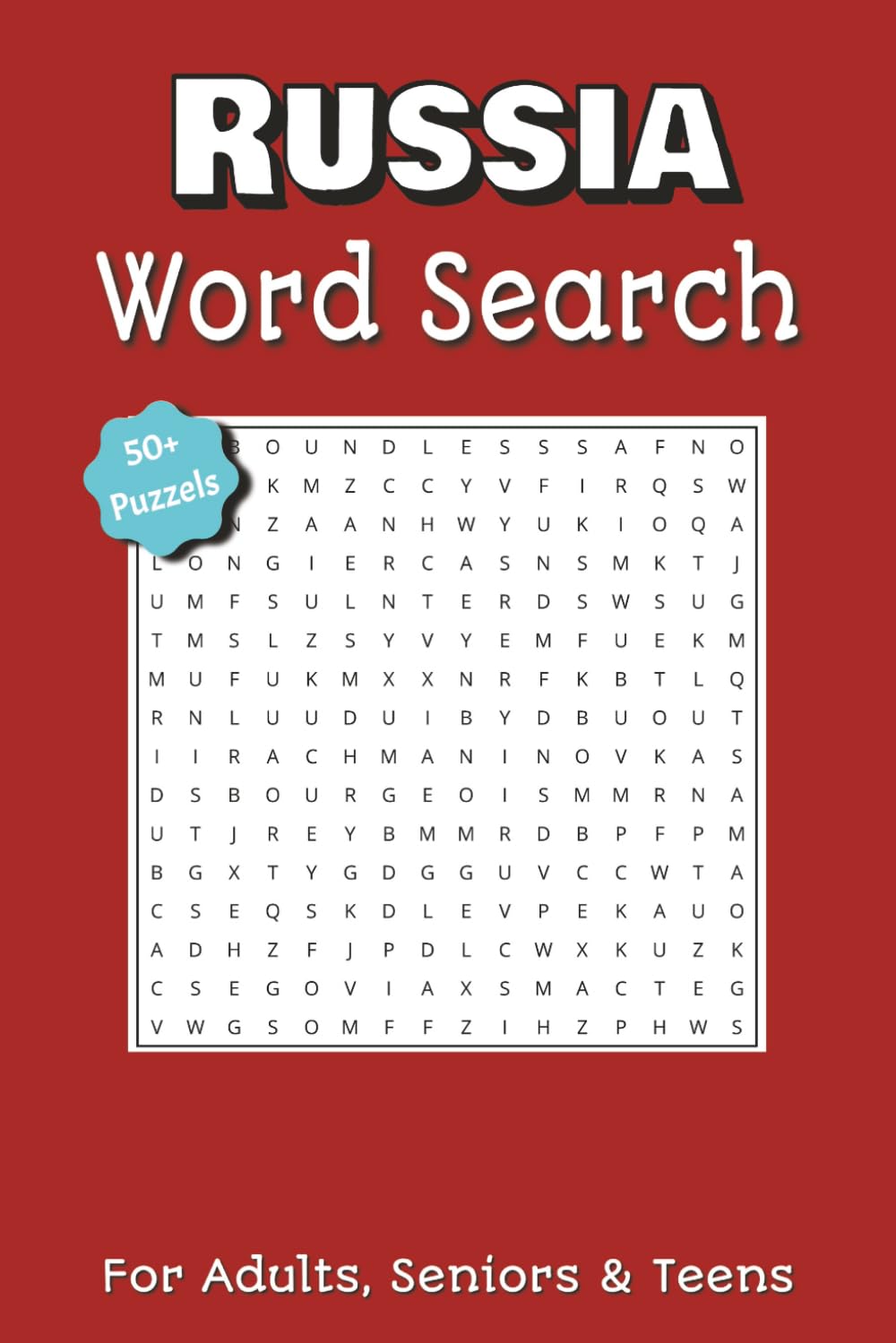 Russia Word Search puzzle book: 50+ Puzzles of Landmarks, History & Culture of Russia