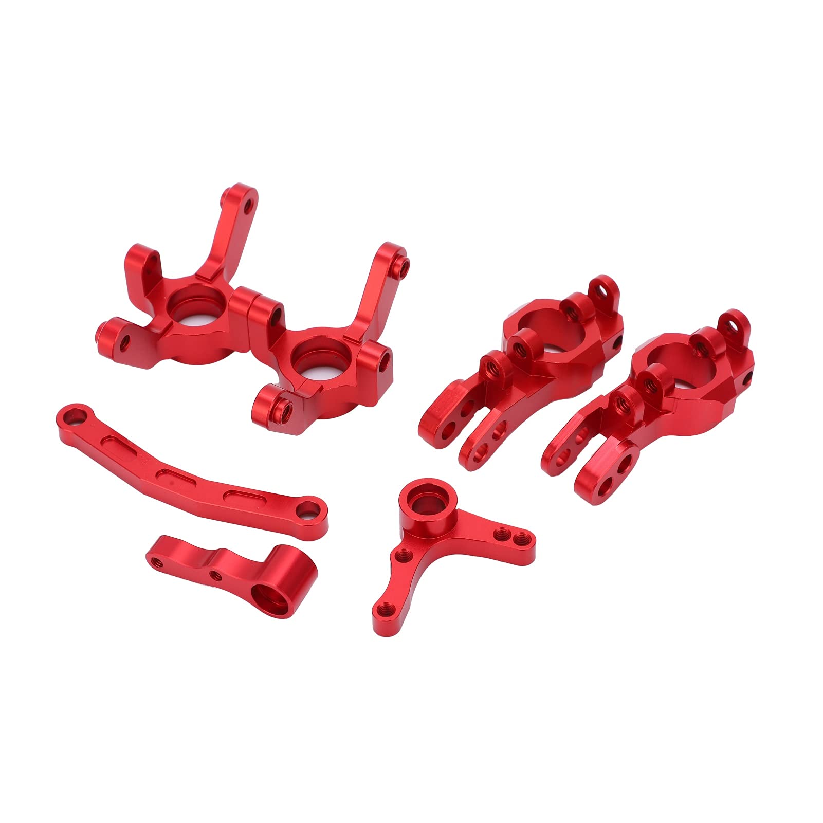 Zwrotnica piasty RC Carrier C Wysokiej jakości stop aluminium Lekkie, trwałe Części ulepszające wydajność do samochodów RC w skali 1/10 XTE XBE Ciężarówka krótkiego kursu (Czerwony)