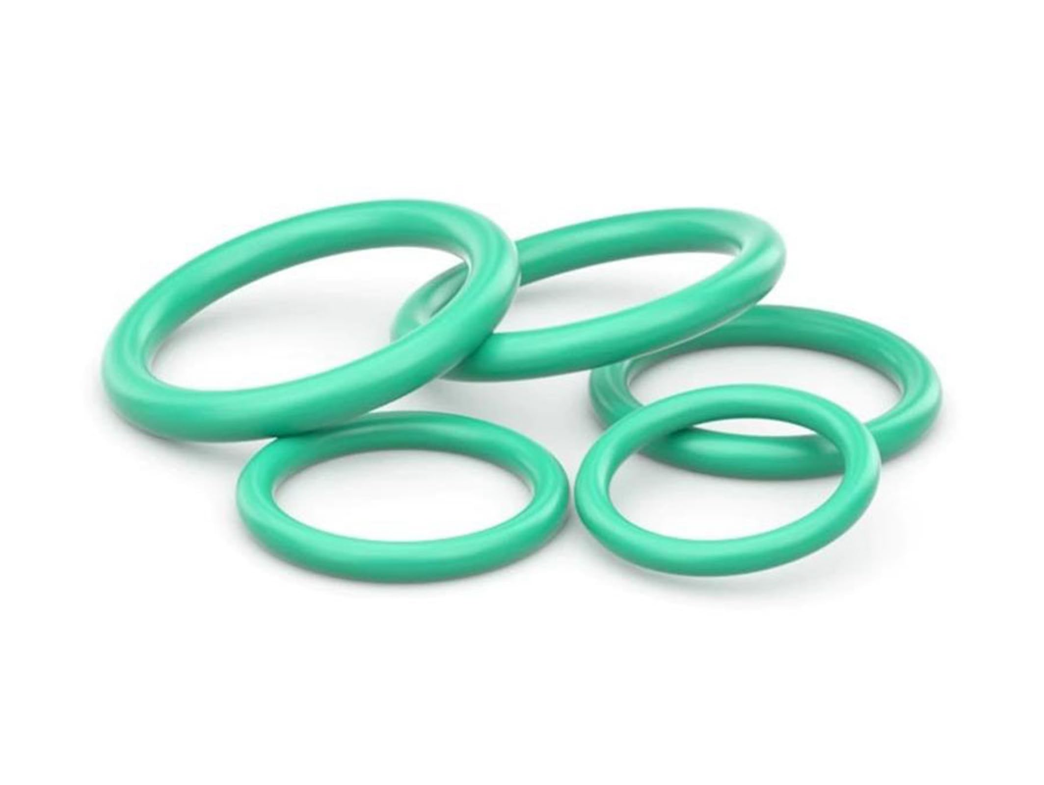 O-ring in gomma fluorurata, 200mm di diametro esterno, 190.8mm di diametro interno, 4.6mm di larghezza, guarnizione di tenuta rotonda, verde, 1 Pcs