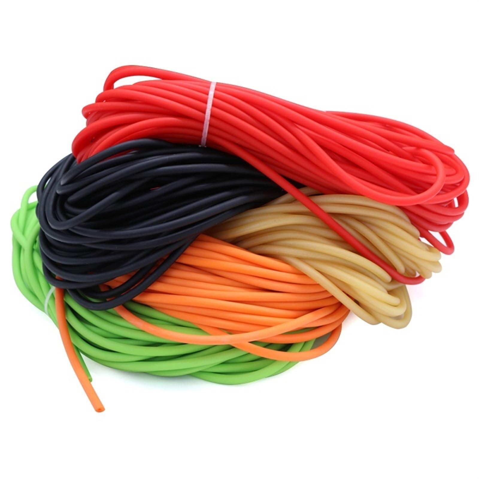 flexiable rubber Heat shrink tubing diameter 0.6mm 0.8mm 1mm 1.5mm 2mm 2.5mm 3mm 3.5mm 4mm 4.5mm Sleeving Connector Repair 10 meter drain elastic (Color : 2.5mm)