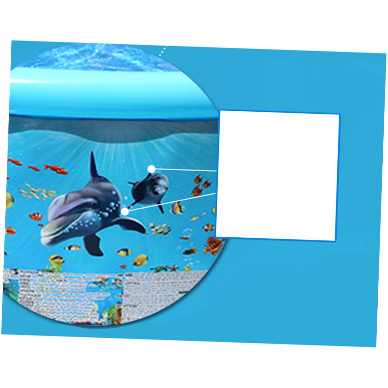Piscina Rigida Rotonda per Bambini in Pvc, Gioco Acqua Outdoor | Tema Pesci Marini, 1 Pezzo, Festa Estiva, per Interazione Genitore-figlio, Giochi per Ragazzo Ragazza