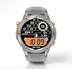 Smartwatch Brave à Prova d'Água, 170+ Modos Esporte, GPS Duplo, Resistência Militar IP69K, 10 Dias Bateria