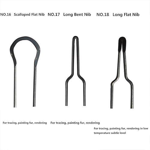 Miniatura 7 de LICHIFIT Juego de puntas de alambre de pirografía de 23 piezas de 0.039 in para máquina de pirografía ajustable de 30-50 W Máquina de pirografía