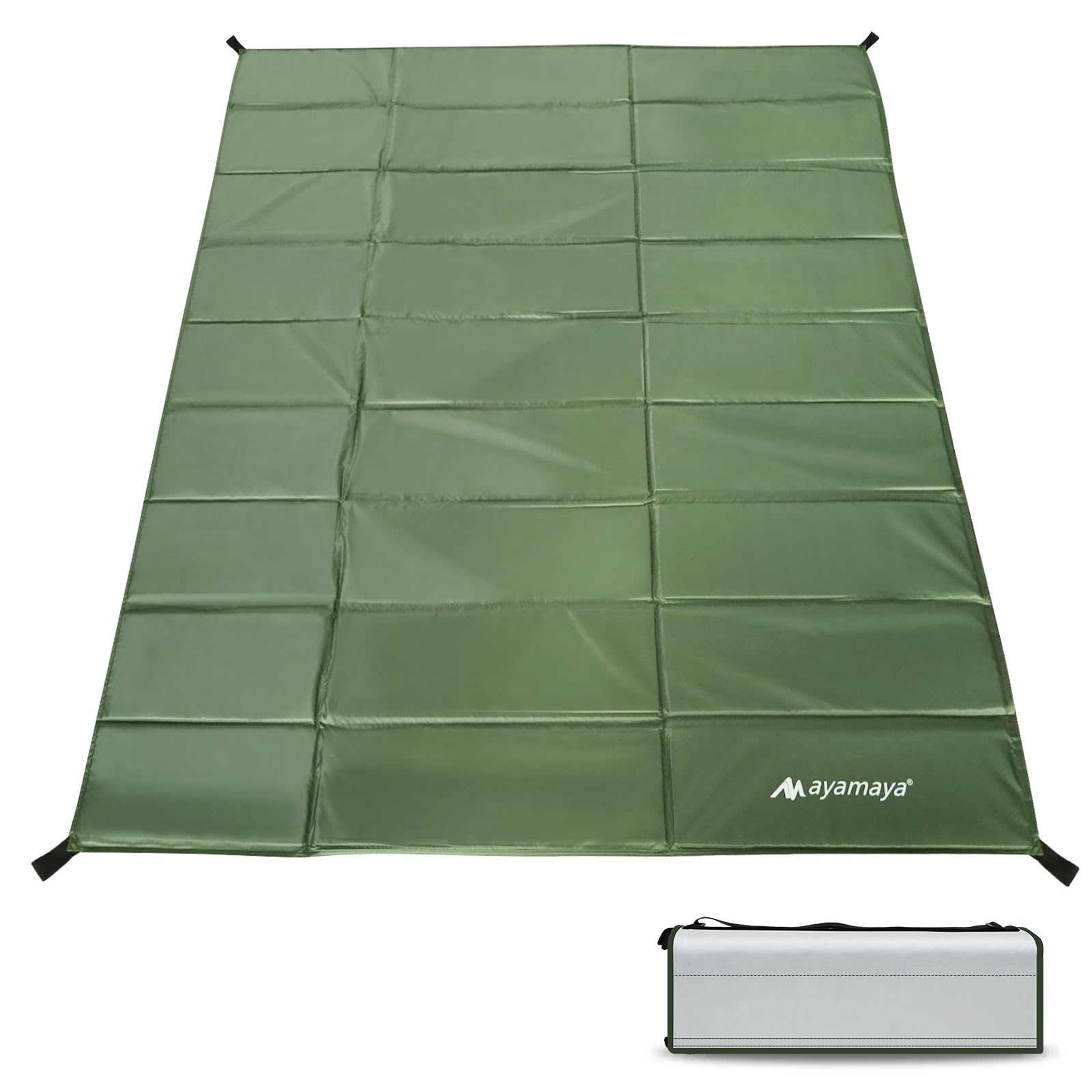Foam Sleeping Pad for Camping - AYAMAYA Foldable Camping Mattress for 1/2/3/4/5/6 Person, Extra Thick Waterproof Tent Footprint Inner Camping Mat for Outdoor Backpacking Hiking Picnic Camping
