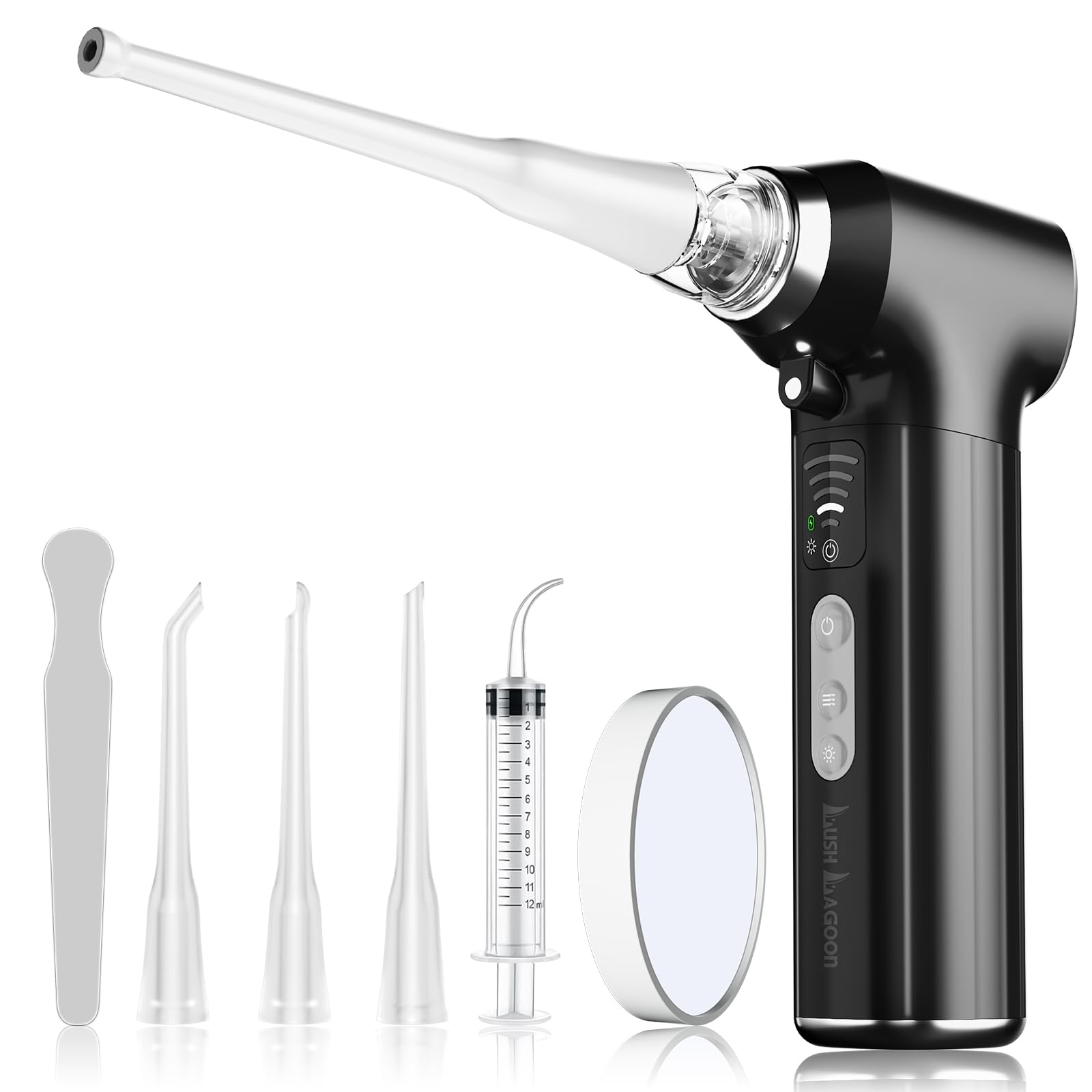 Electronic Vacuum Tonsil Stone Removal Kit (Black)