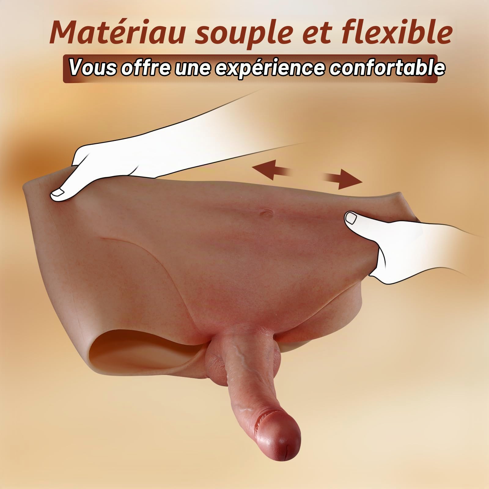 Gode Ceinture Culotte, Godes Réaliste Wearable Sous-vêtements