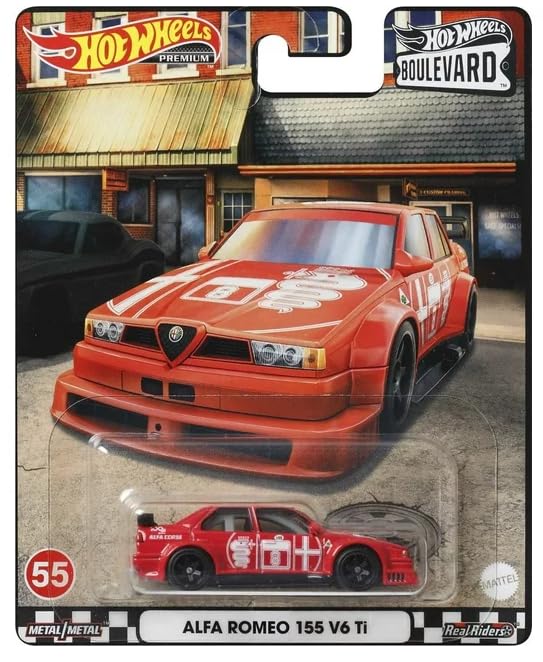 Amazon | Hot Wheels Premium Boulevard #55 アルファロメオ 155 V6 Ti