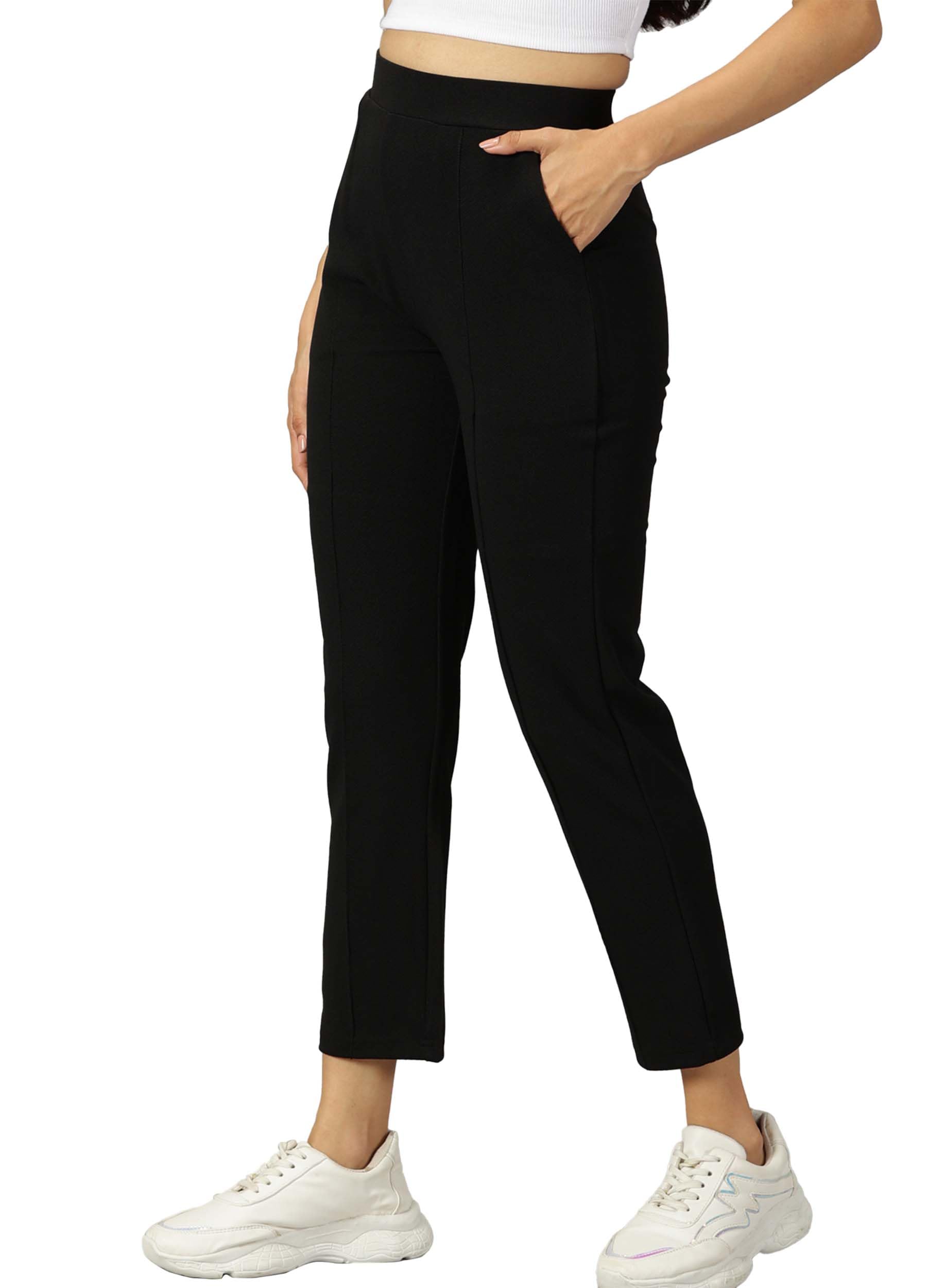 ausk Women Trouser || Casual Elastic Band Trouser for Women-picture-14