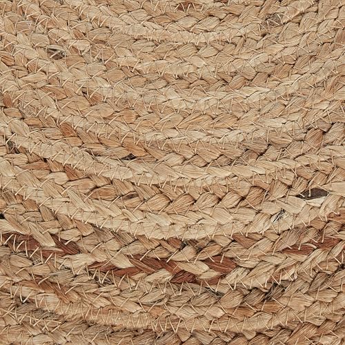Beliani Natürlicher Pouf aus Jute beige ø 50 cm rund Tifelt