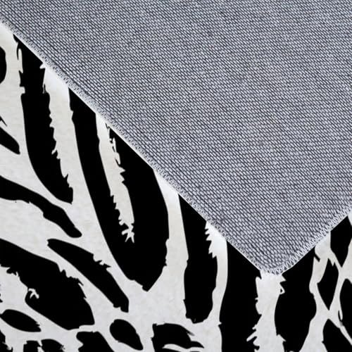 Tapis imprimé léopard et zèbre pour salon chaleureux devant cheminée - 6