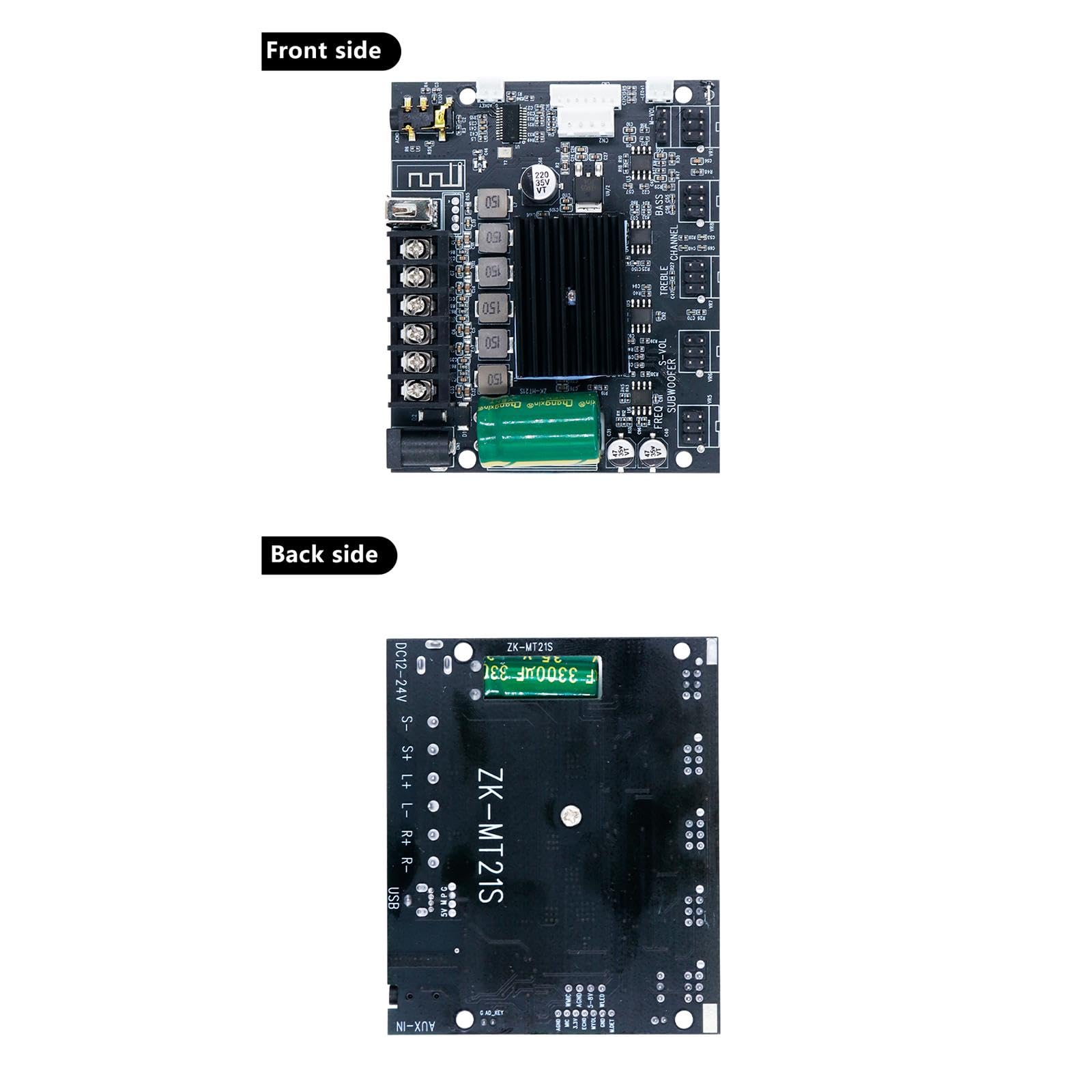 Carte D'amplificateur de Haut-Parleur Haute Performance Zk-mt21S, Anti-hurlement, 2.1 Canaux