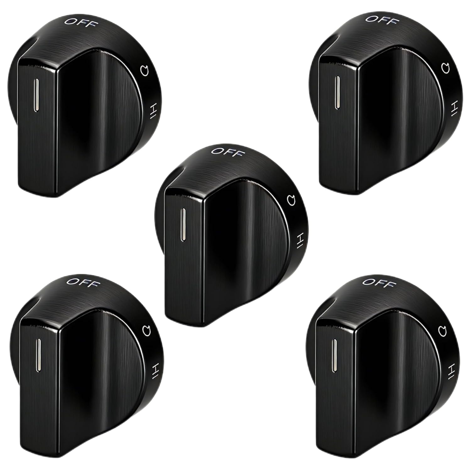 Sieri WFG525S0JV5 WFG525S0JV6 WFG550S0LV4 WFG550S0LV5 WFG550S0LB4 WFG550S0LB5 WFG525S0JB5 WFG525S0JB6 Knob for Whirlpool Gas Stove Replacement Knobs for -W11620557 Check Fig 3 to Confirm 3/4D Shaft