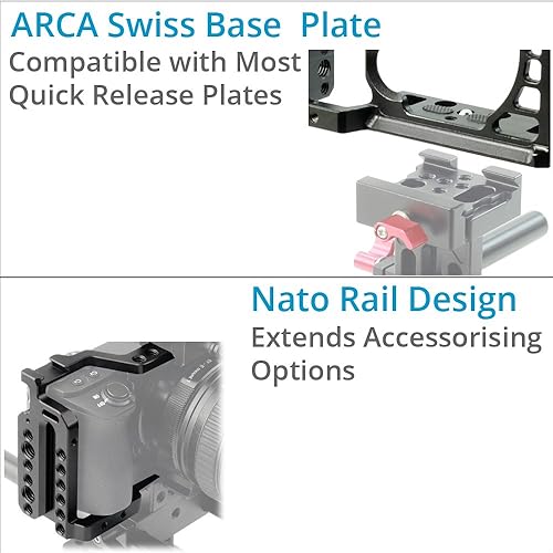 Miniatura 2 de Manija superior de la jaula de la cámara de mano DSLM (FC-A65-C))