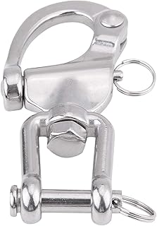 Eye Snap Shackle, Stainless Swivel Shackle Snap Shackle Swivel Shackle Quick Release for Sailboat Spinnaker Halyard