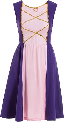 Waruila Vestido de rapunzel para adultos, disfraz de princesa para mujer, vestido victoriano morado, disfraz de princesa Rapunzel para mujer,