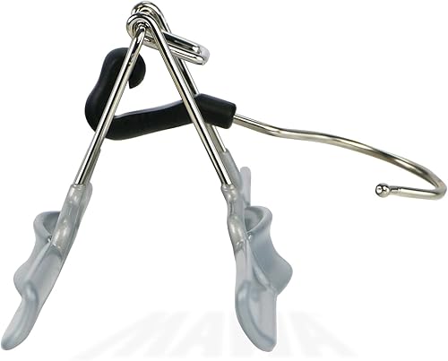 Miniatura 5 de Mawa by Reston Lloyd - Percha antideslizante con abrazadera para pantalones y faldas, estilo M26, juego de 6, color plateado