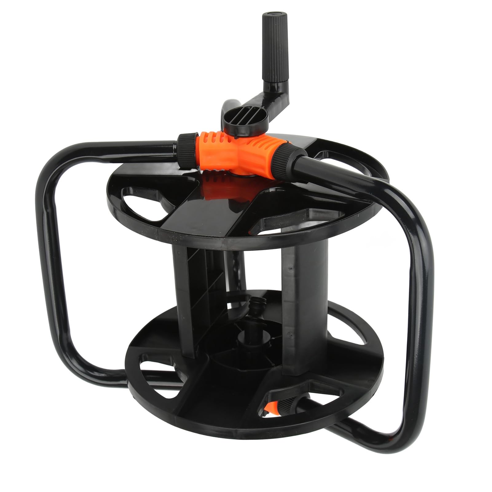 Wakects Garden Hose Reels, Hose Pipe Reel Single Arm Tool with Smart Matching ABS Hose Reel Garden Accessory for Car Washing Watering 9.8 x 7.9 x 5.9in - Image 3