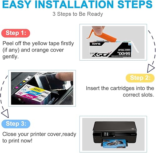 Miniatura 5 de Juego de cartuchos de tinta 564XL 564XL compatibles de alto rendimiento  Paquete de 10 cartuchos de tinta de repuesto 564XL para HP 564XL uso con