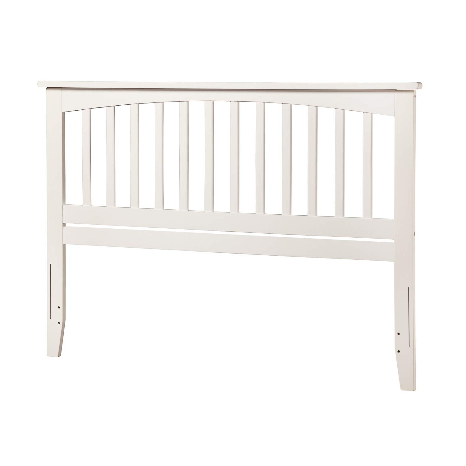 AFI Mission King Size Headboard with Attachable Charger in White