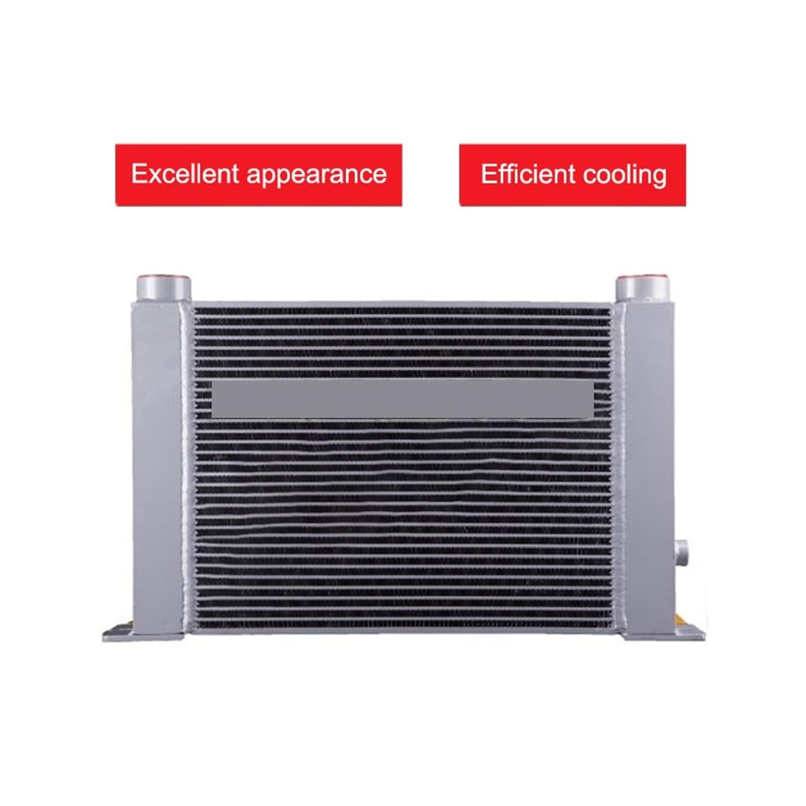 Enfriador de aceite hidráulico AH0608T 60 l/min, radiador refrigerado por aire, ventilador flujo disipación calor Bajo nivel de ruido(24V)