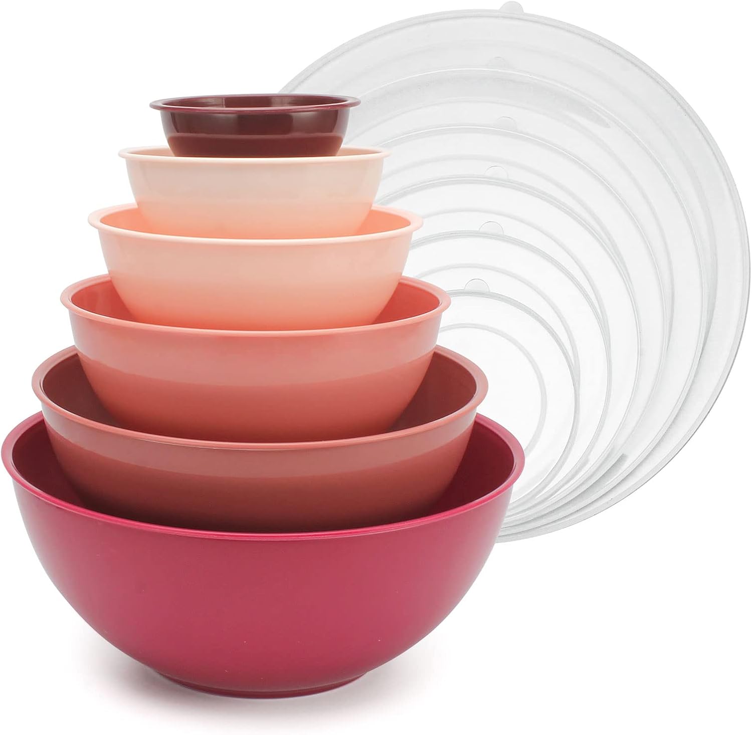 Buy COOK WITH COLOR Mixing Bowls with Lids 12 Piece Plastic Nesting