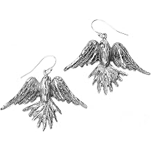 925 Sterling Silver Soaring American Eagle Earrings